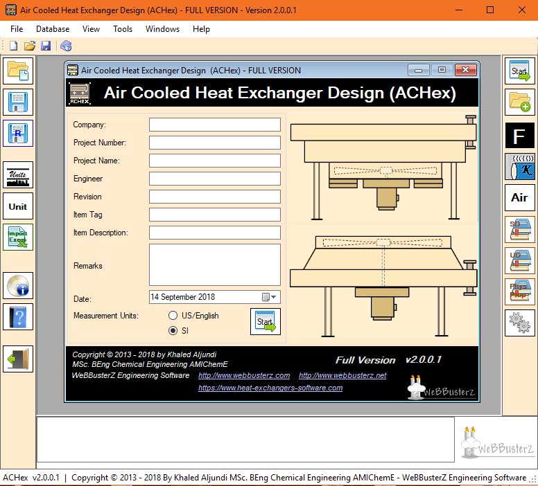 Click to view Air Cooled Heat Exchanger Design 1.0.0 screenshot